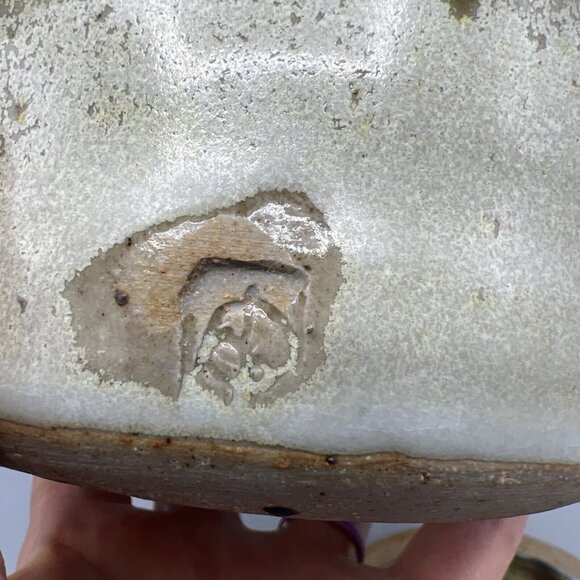 Vtg Studio Art Pottery Lidded 1Qt Casserole w/ Handles Crock Earthy Hygge - Picture 12 of 16